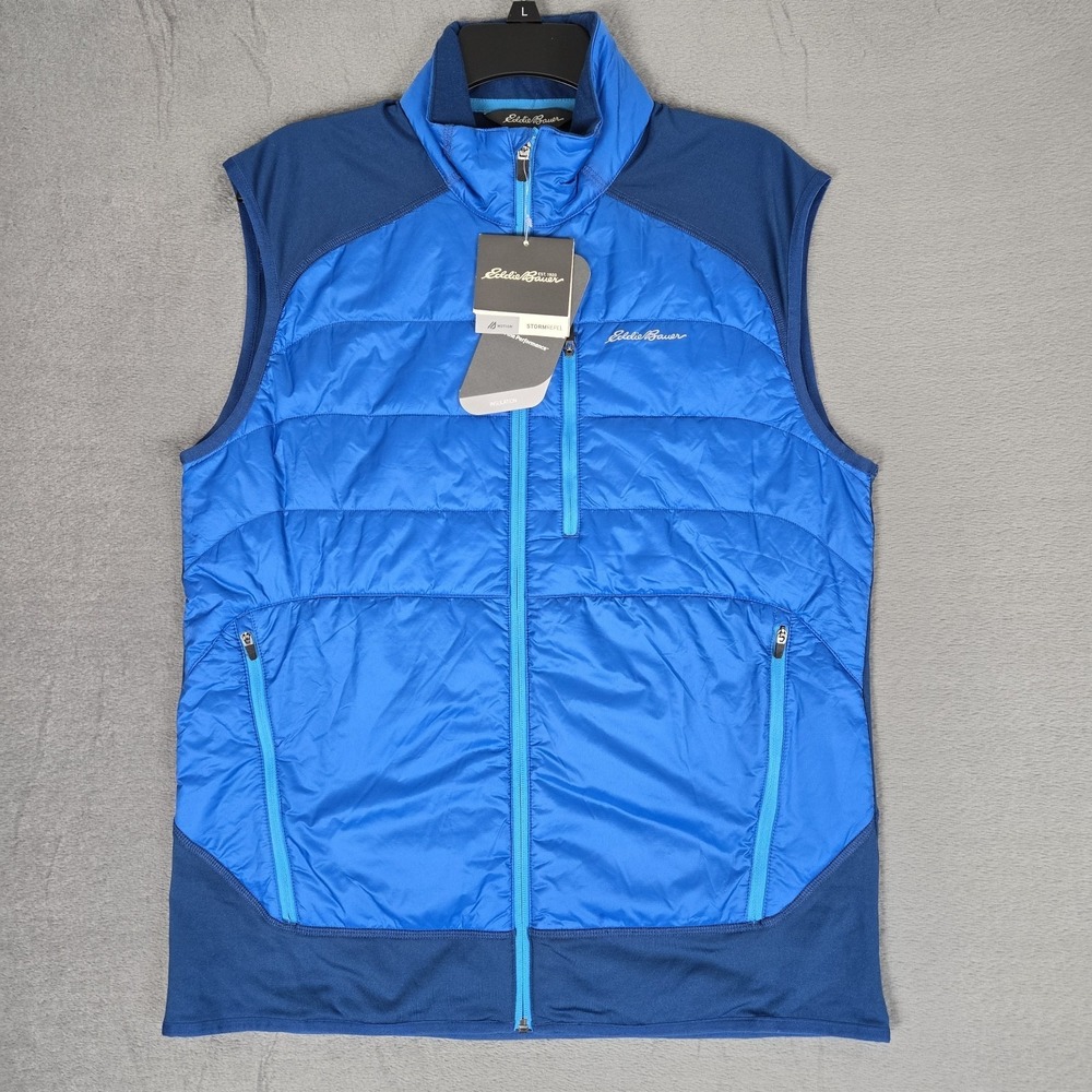 Eddie Bauer IGNITELITE HYBRID Vest Mens Medium Primaloft Ascent‎ Blue NWT $99
